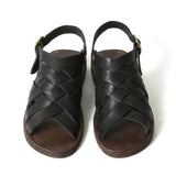 【2026 NEW COLLECTION】#1660 ≪BLACK≫ ITALIAN LEATHER MESH SANDAL イタリアンレザーメッシュサンダル