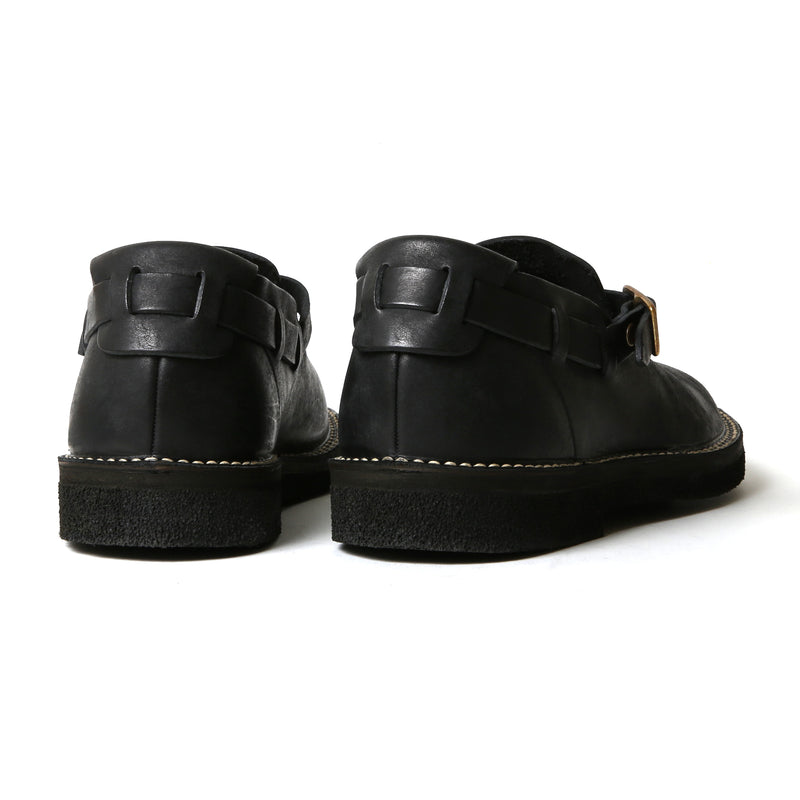 【2025 NEW COLLECTION】#7073 ≪BLACK≫ ITALIAN COW BELT SLIPON ベルトスリッポン