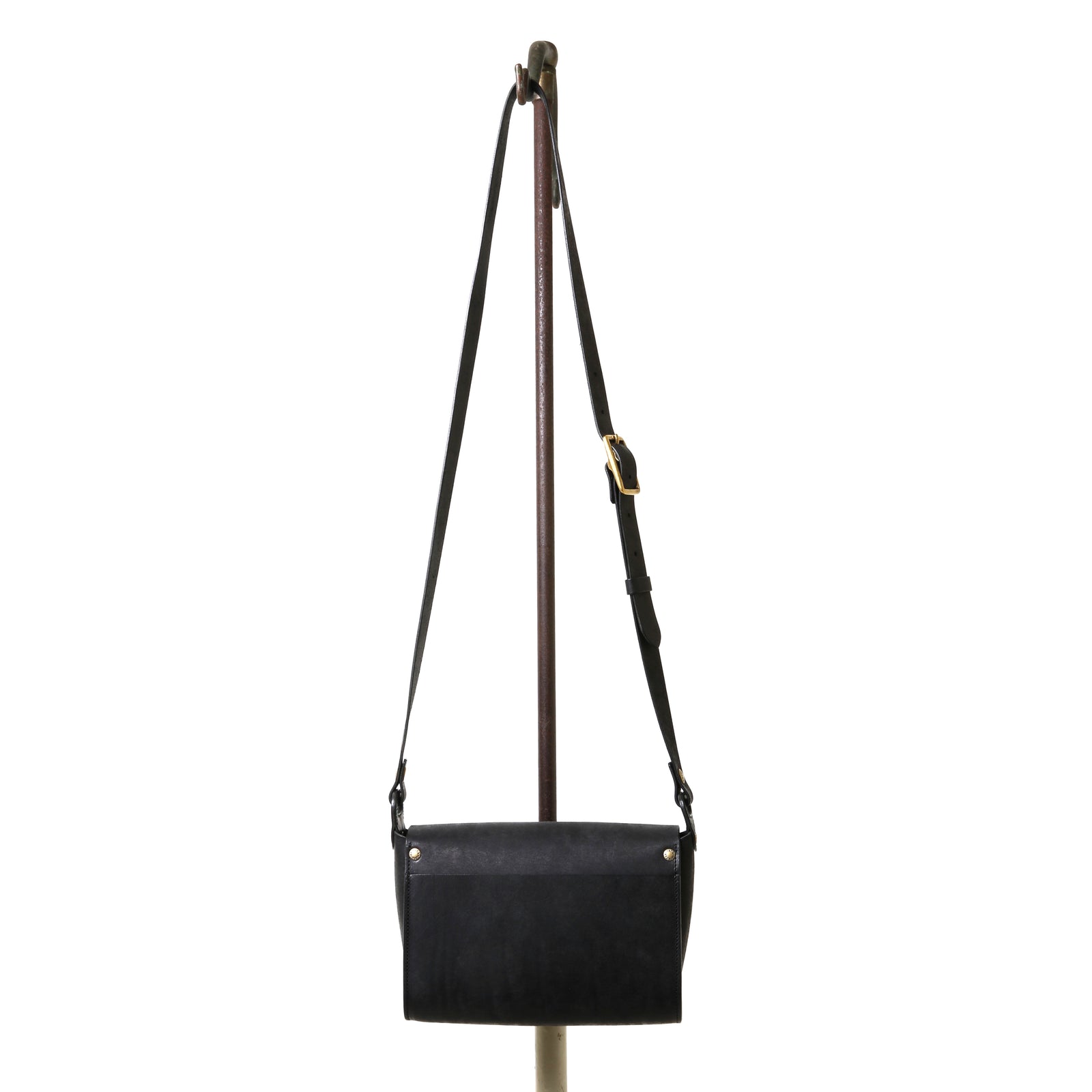 ショルダーバッグ・ポシェット DURAZZI MILANO Black nappa Cavalry shoulder bag Durazzi Black Nappa Leather 'Cavalry' Shoulder Tote Bag