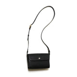 【2025SS COLLECTION】BAG71 ≪BLACK≫ ITALIAN COW LEATHER FLAP MINI SHOULDER フラップミニショルダーバッグ