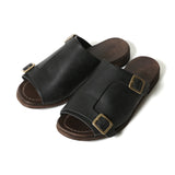 【2026 NEW COLLECTION】#16501 ≪BLACK≫ DOUBLE BUCKLE SANDAL ダブルバックルサンダル