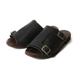 【2026 NEW COLLECTION】#16501 ≪BLACK≫ DOUBLE BUCKLE SANDAL ダブルバックルサンダル