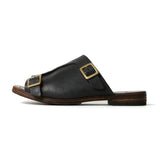 【2026 NEW COLLECTION】#16501 ≪BLACK≫ DOUBLE BUCKLE SANDAL ダブルバックルサンダル