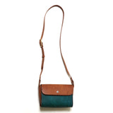 BAG71 ≪BLUE≫ ITALIAN COW LEATHER FLAP MINI SHOULDER BAG フラップミニショルダーバッグ