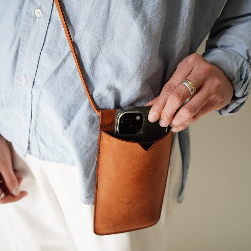 【LIMITED】PS1 ≪BROWN≫SMARTPHONE SHOULDER CASE / スマホショルダーケース