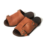 【2026 NEW COLLECTION】#16501 ≪BROWN≫ DOUBLE BUCKLE SANDAL ダブルバックルサンダル