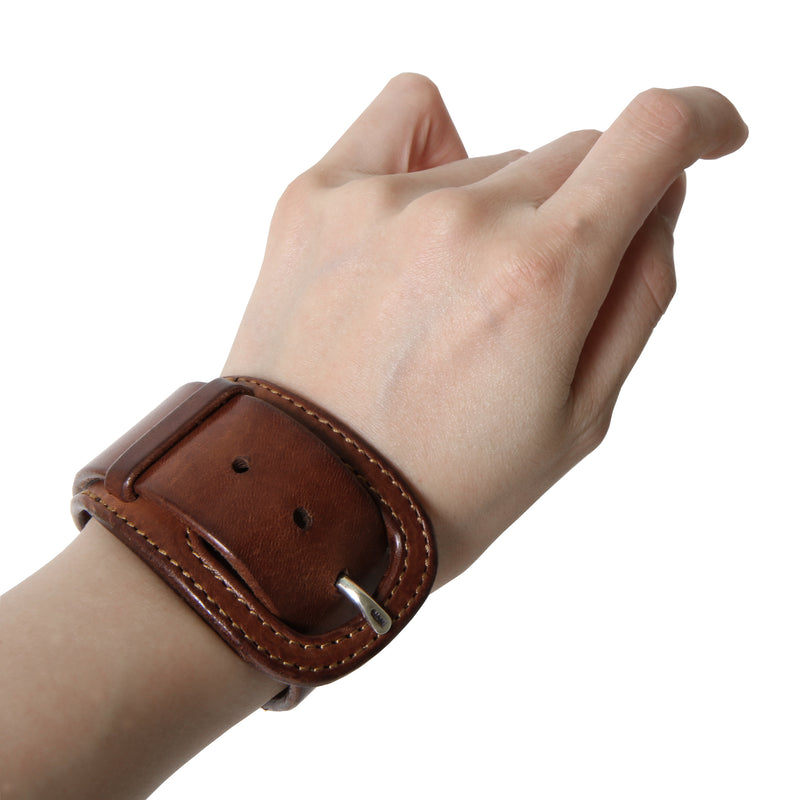 【2025 NEW COLLECTION】BRC-11 ≪BLACK≫ ITALIAN COW LEATHER SINGLE BRACELET イタリアンカウレザーシングルブレスレット