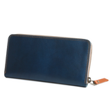 FW1D ≪NAVY≫ HAND-DYED ZIP LONG WALLET / 手染めジップロングウォレット