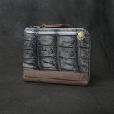 【2025 SPECIAL】FW4 墨染クロコ × イタリアンバケッタ コンパクトジップウォレット