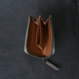 【2025 SPECIAL】FW4 墨染クロコ × イタリアンバケッタ コンパクトジップウォレット