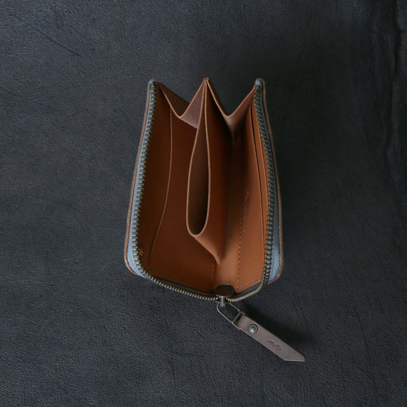 【2025 SPECIAL】FW4 墨染クロコ × イタリアンバケッタ コンパクトジップウォレット