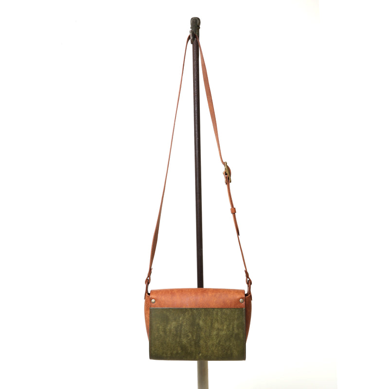 【2025SS COLLECTION】BAG71 ≪GREEN≫ ITALIAN COW LEATHER FLAP MINI SHOULDER BAG フラップミニショルダーバッグ