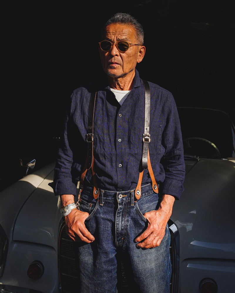 "MOTOR NEW VINTAGE"  FRENCH LINEN SHIRT フレンチリネンシャツ