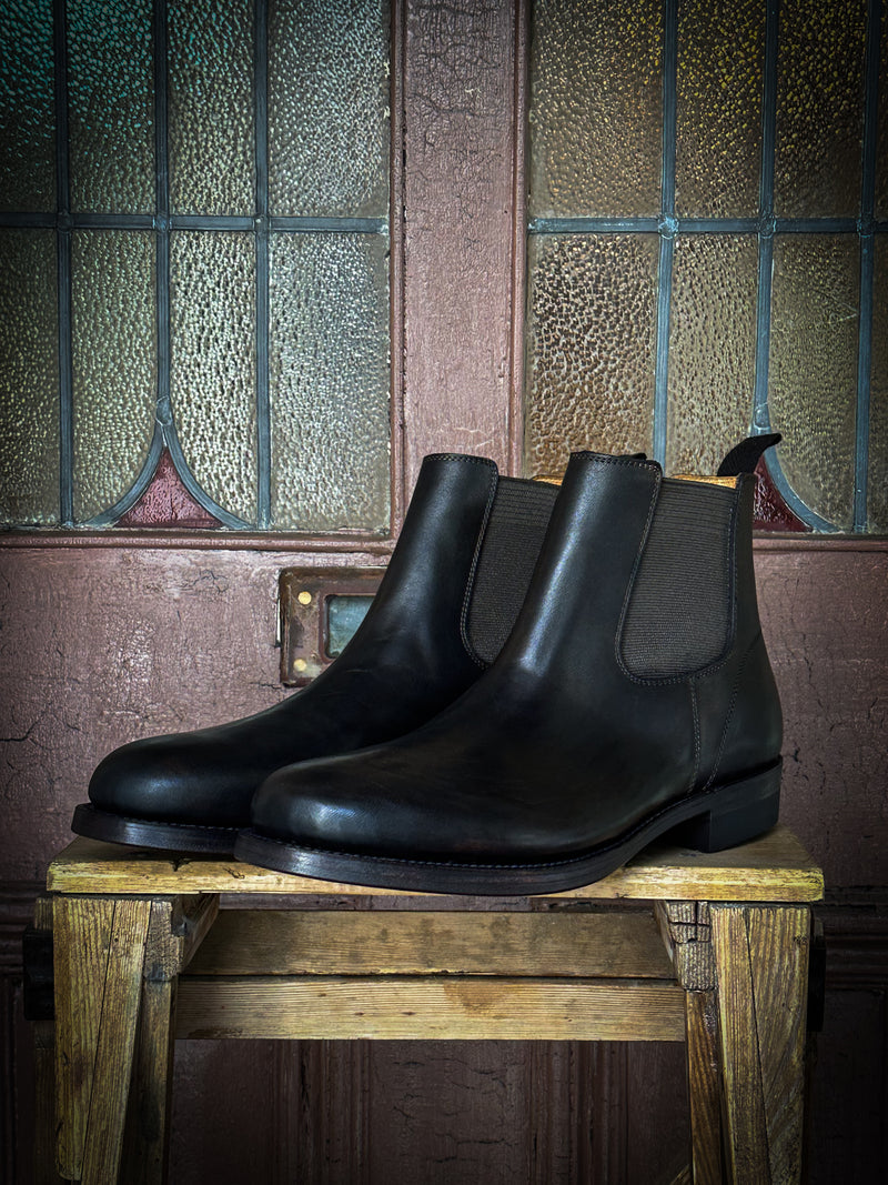 【2025 NEW COLLECTION】#1050 ≪BLACK≫ "MOTOR NEW VINTAGE" HORSEBUTT SIDEGORE BOOTS ホースバットサイドゴアブーツ