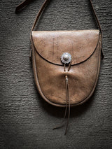 【2025 NEW COLLECTION】RBAG111 ≪NATURAL≫ "MOTOR NEW VINTAGE" KUDU SHOULDER BAG MIDDLE クーズーショルダーバッグ ミドル