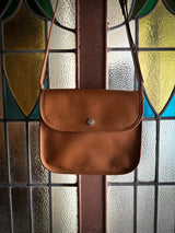 【2025SS COLLECTION】BAG72 ≪BROWN≫ OILED COW LEATHER FLAP MINI SHOULDER BAG フラップミニショルダーバッグ