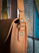 【2025SS COLLECTION】BAG72 ≪BROWN≫ OILED COW LEATHER FLAP MINI SHOULDER BAG フラップミニショルダーバッグ