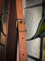 【2025SS COLLECTION】BAG72 ≪BROWN≫ OILED COW LEATHER FLAP MINI SHOULDER BAG フラップミニショルダーバッグ