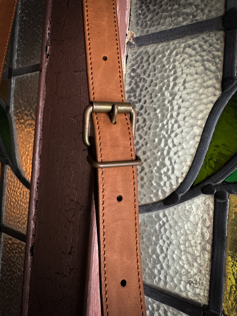 【2025SS COLLECTION】BAG72 ≪BROWN≫ OILED COW LEATHER FLAP MINI SHOULDER BAG フラップミニショルダーバッグ