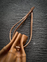 【2025SS COLLECTION】BAG70 ≪NATURAL≫ GOAT LEATHER POUCH ゴートレザー巾着ポーチ