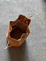 【2025SS COLLECTION】BAG70 ≪NATURAL≫ GOAT LEATHER POUCH ゴートレザー巾着ポーチ