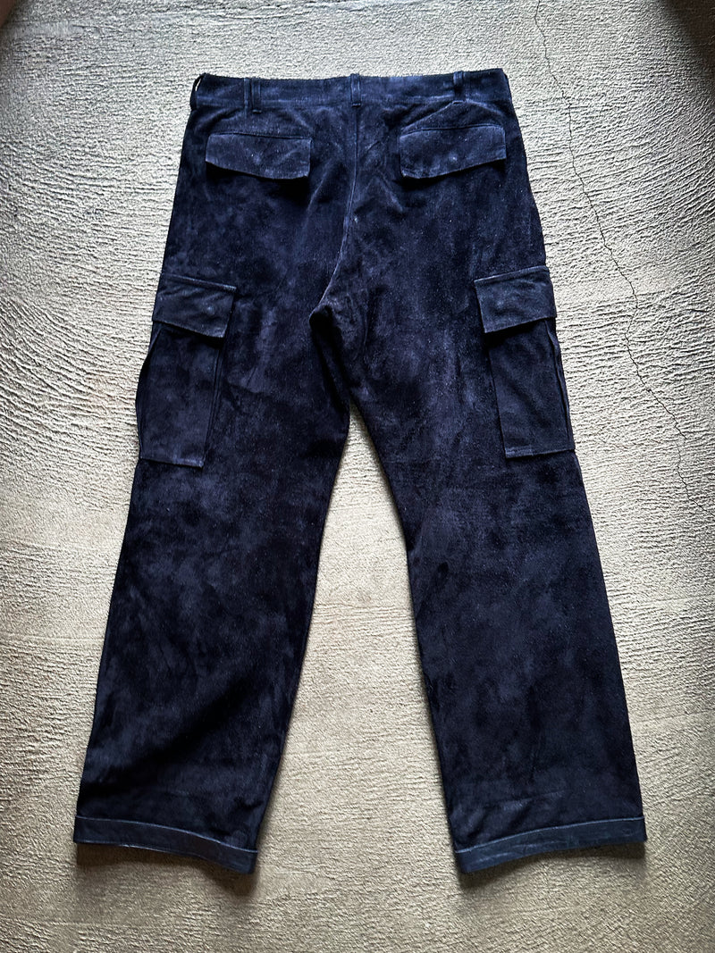 【2025SS COLLECTION】WSBTM10 ≪NAVY≫ "MOTOR NEW VINTAGE" WASHABLE HORSE ROUGHOUT CARGO PANTS ウォッシャブルホースラフアウト カーゴパンツ