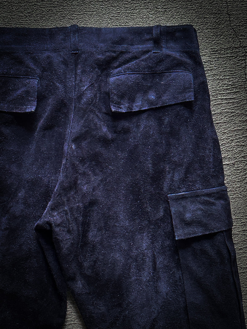 【2025SS COLLECTION】WSBTM10 ≪NAVY≫ "MOTOR NEW VINTAGE" WASHABLE HORSE ROUGHOUT CARGO PANTS ウォッシャブルホースラフアウト カーゴパンツ