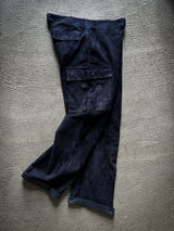 【2025SS COLLECTION】WSBTM10 ≪NAVY≫ "MOTOR NEW VINTAGE" WASHABLE HORSE ROUGHOUT CARGO PANTS ウォッシャブルホースラフアウト カーゴパンツ