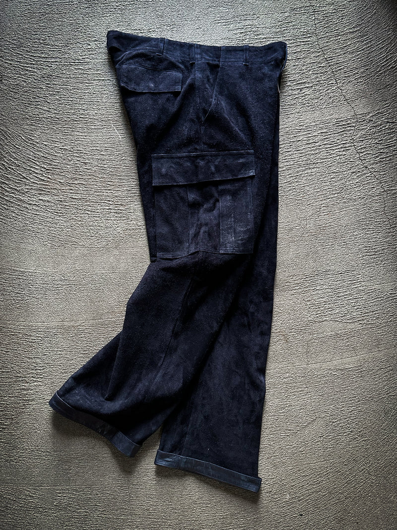 【2025SS COLLECTION】WSBTM10 ≪NAVY≫ "MOTOR NEW VINTAGE" WASHABLE HORSE ROUGHOUT CARGO PANTS ウォッシャブルホースラフアウト カーゴパンツ