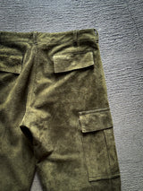 【2025SS COLLECTION】WSBTM10 ≪OLIVE≫ "MOTOR NEW VINTAGE" WASHABLE HORSE ROUGHOUT CARGO PANTS ウォッシャブルホースラフアウト カーゴパンツ
