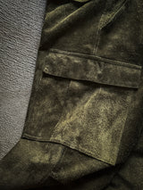 【2025SS COLLECTION】WSBTM10 ≪OLIVE≫ "MOTOR NEW VINTAGE" WASHABLE HORSE ROUGHOUT CARGO PANTS ウォッシャブルホースラフアウト カーゴパンツ