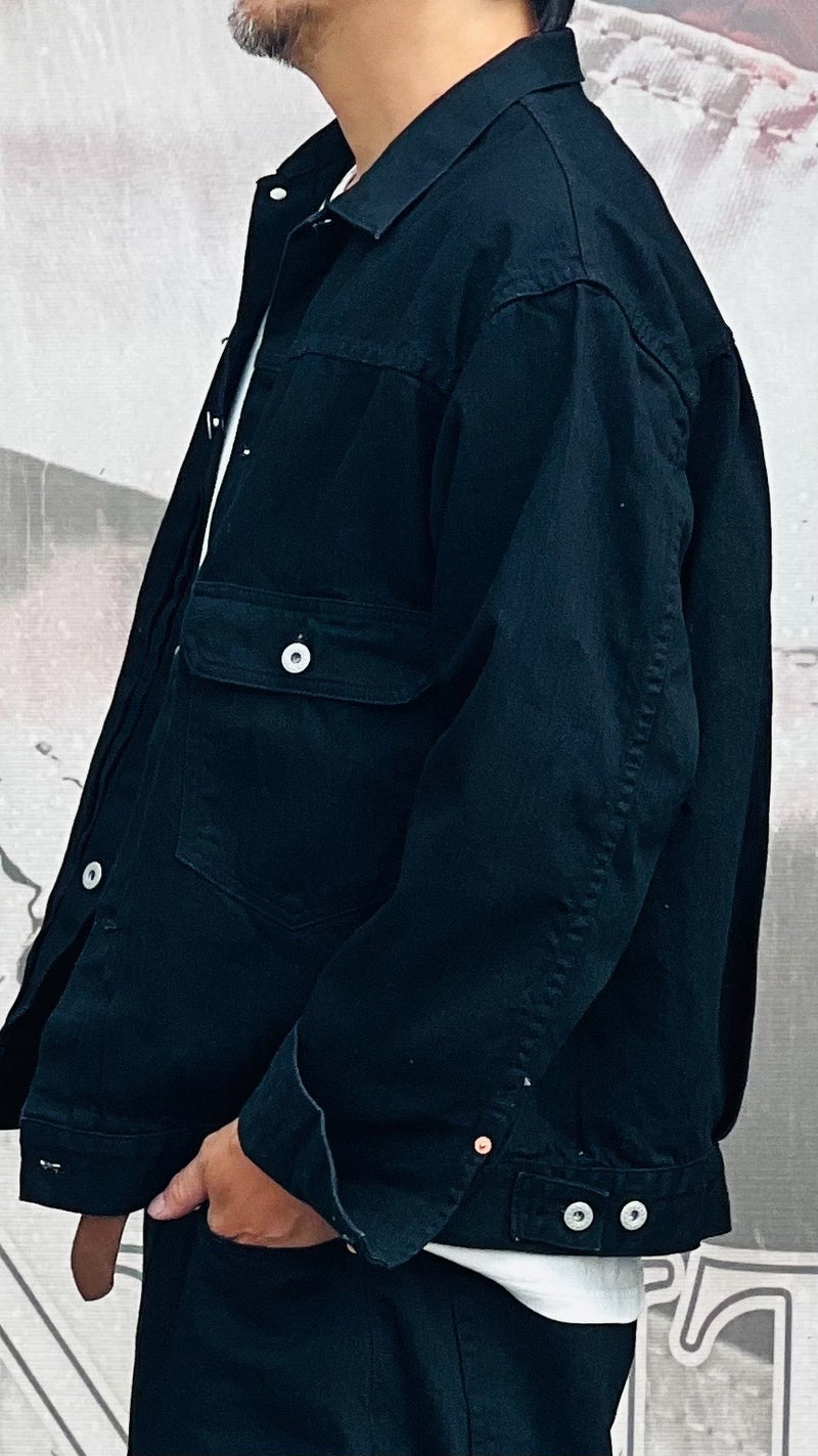 【2025SS COLLECTION】RCL6B ≪BLACK≫ "MOTOR NEW VINTAGE"  BLACK DENIM JACKET ブラックデニムジャケット