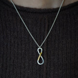 【LIMITED】25W-N04 「growing eight」∞ネックレス 4.Lパーツ 縦