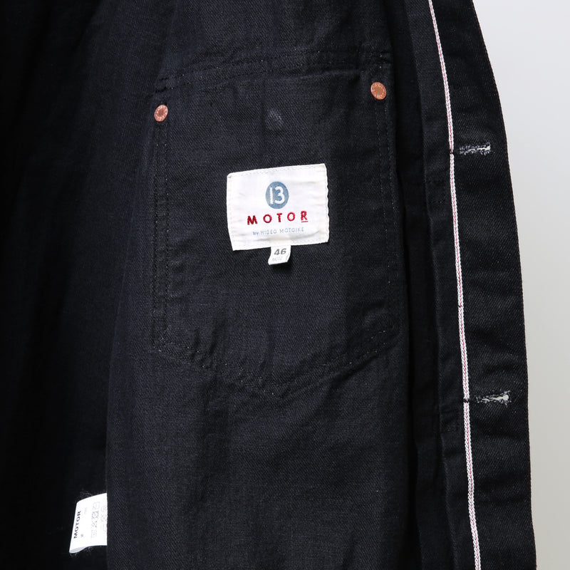 【2025SS COLLECTION】RCL6B ≪BLACK≫ "MOTOR NEW VINTAGE"  BLACK DENIM JACKET ブラックデニムジャケット