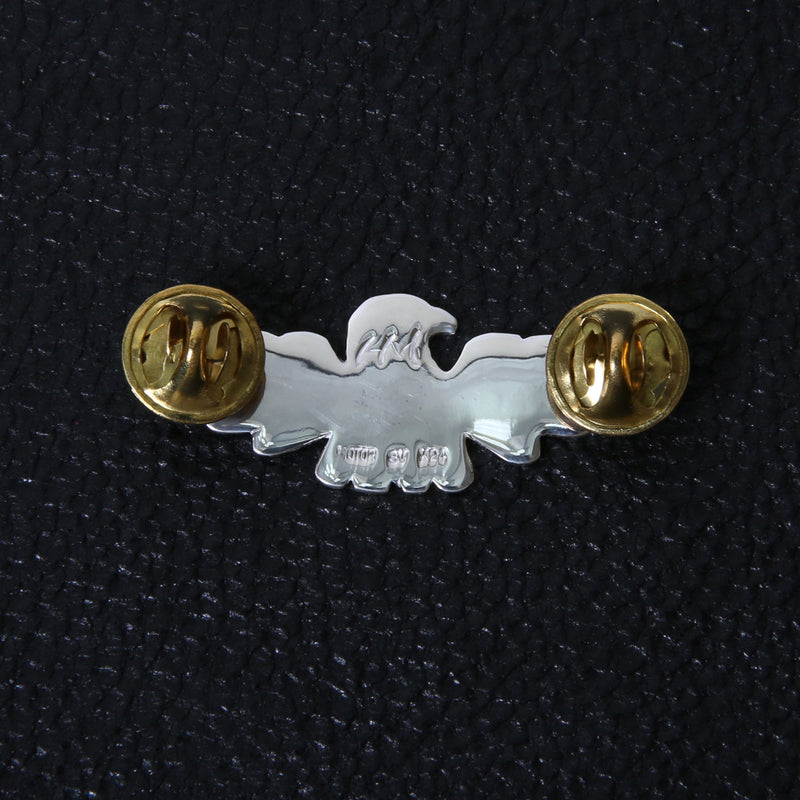 PIN-05 , EAGLE PIN (K24&K18GOLD ACCENT)  /  K18ゴールドヘッドK24メタル付極小イーグル ブローチ