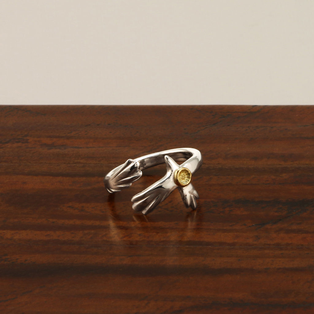 KEN KIKUCHI Sun Ring ケンキクチ 金 太陽 イーグル シルバー