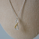 【LIMITED】25W-N02 「growing eight」∞ネックレス 2.Sパーツ 縦