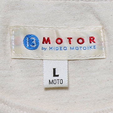 【2025SS COLLECTION】RCL66 ≪WHITE≫ "MOTOR NEW VINTAGE"  T-SHIRTS 半袖ナンバリングプリントTシャツ