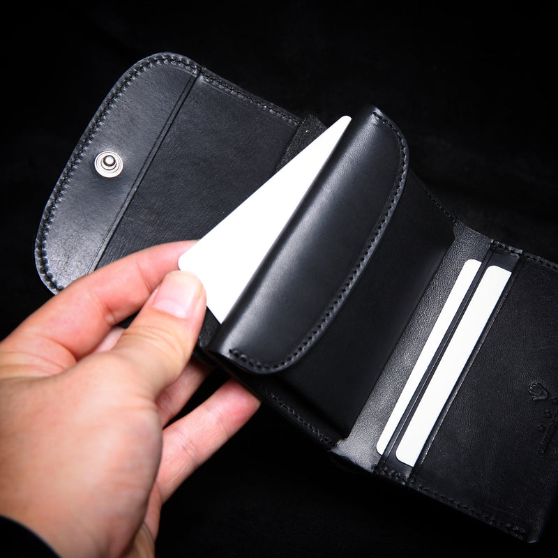 【2025 SPECIAL】W10 ヒマラヤクロコ × ベルギーヌメ コンパクトウォレット