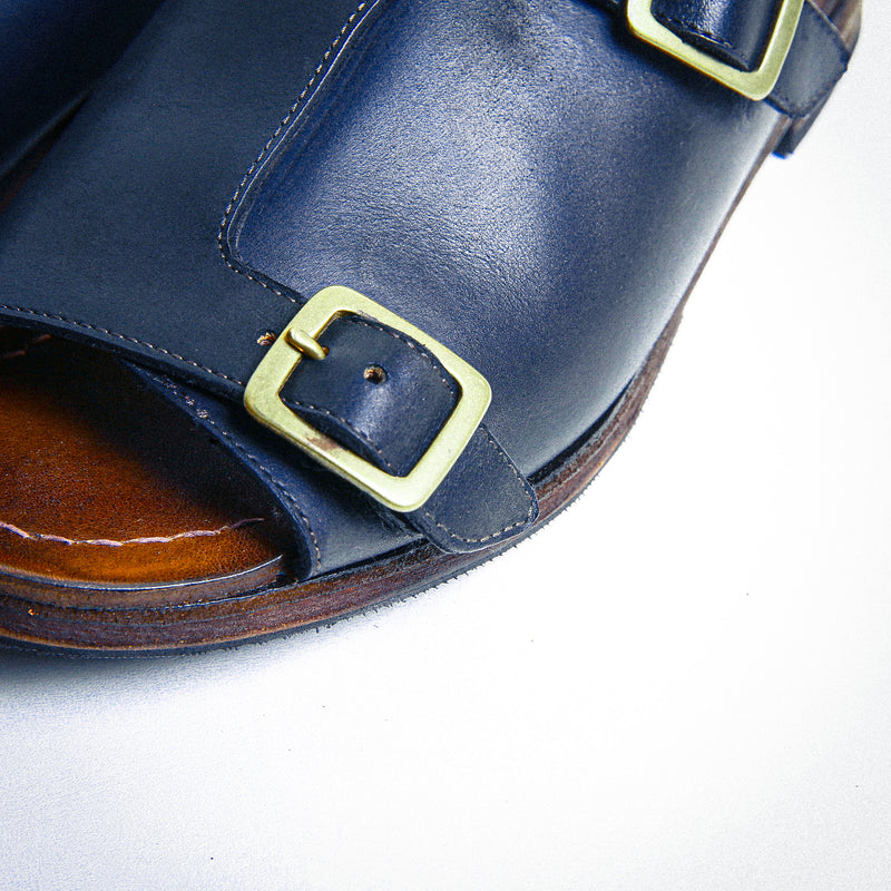 #1650 HORWEEN LATIGO DOUBLE BUCKLE SANDAL  ラティーゴ　ダブルバックルサンダル