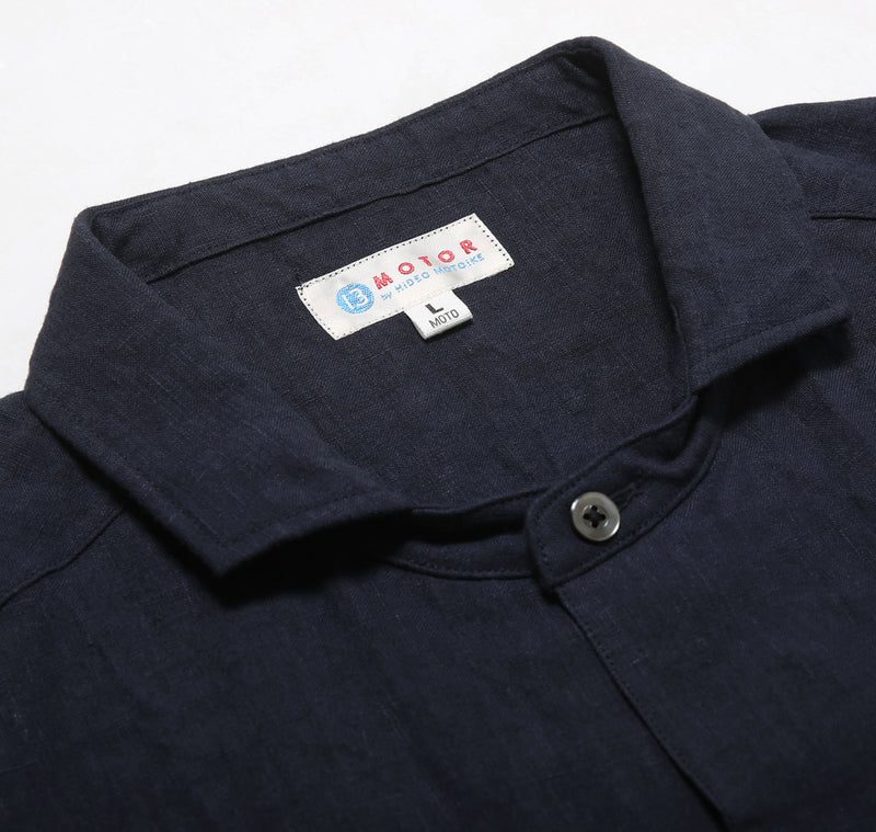 "MOTOR NEW VINTAGE"  FRENCH LINEN SHIRT フレンチリネンシャツ