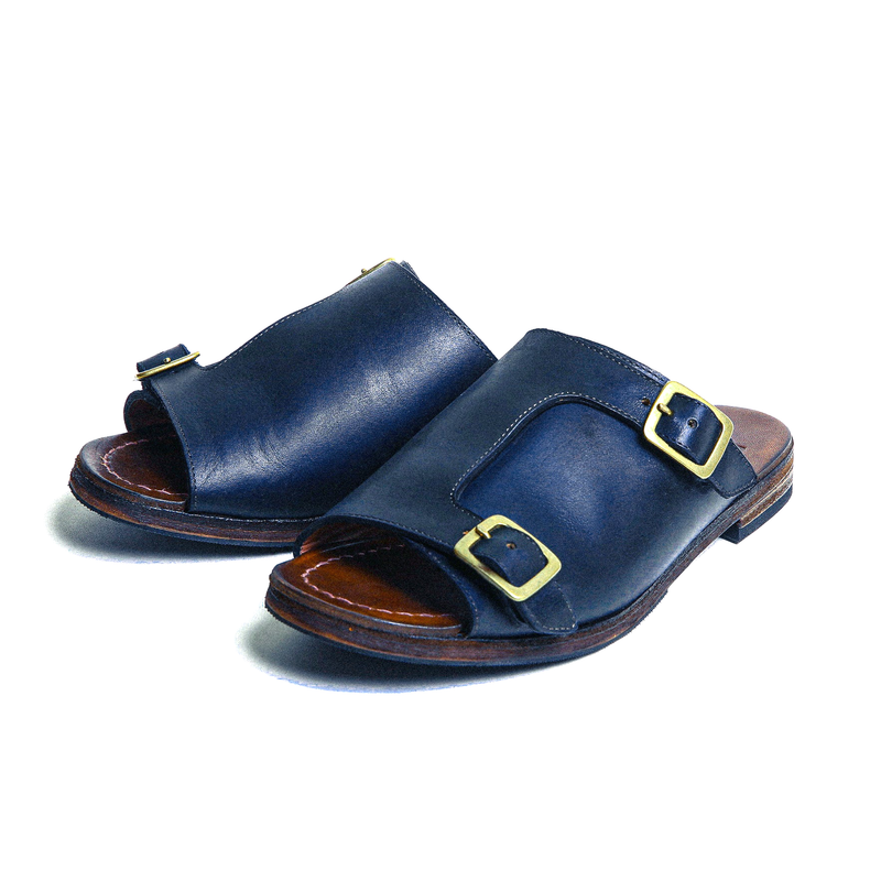 #1650 HORWEEN LATIGO DOUBLE BUCKLE SANDAL  ラティーゴ　ダブルバックルサンダル