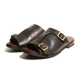 #1650 HORWEEN LATIGO DOUBLE BUCKLE SANDAL  ラティーゴ　ダブルバックルサンダル