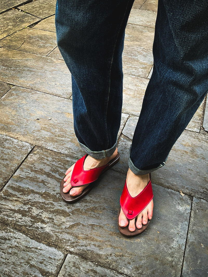 #16394  ITALIAN LEATHER  THONGSANDAL  イタリアンレザートングサンダル