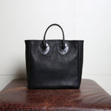 BAG45 ≪BLACK≫ OILED COW 2WAY BAG SMALL / オイルドカウレザー バッグ スモール
