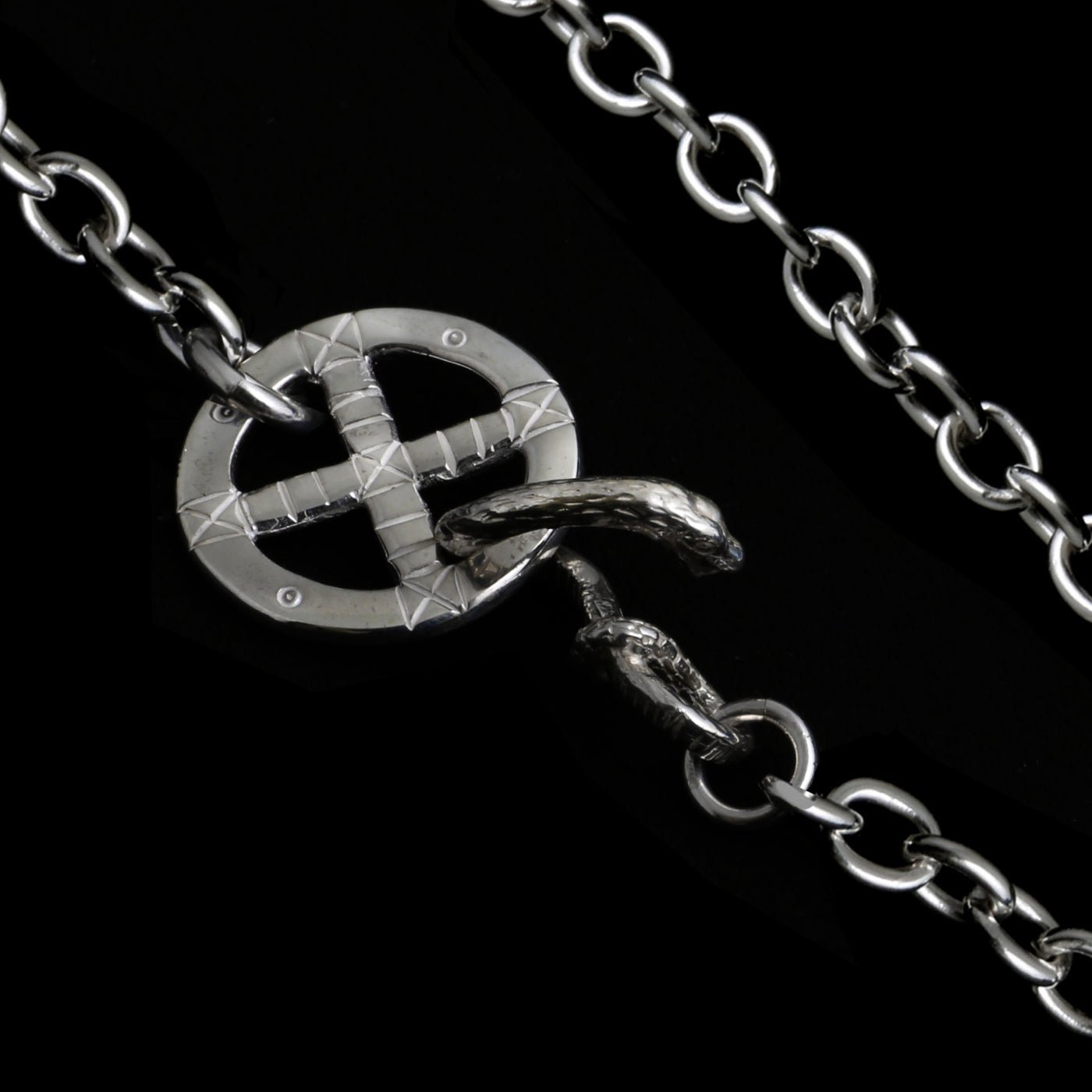 MOTOR CH-11 , BOLD ROUND CHAIN , WHEEL , LARGE , SNAKE HOOK