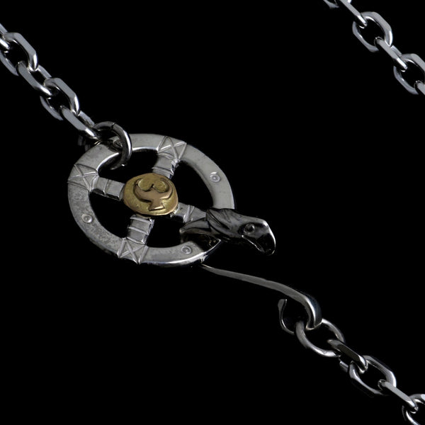 CH-06 , BOLD SQUARE CHAIN , WHEEL(18KGOLD ACCENT) , LARGE