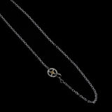 CH-08 , BOLD SQUARE CHAIN , WHEEL(18KGOLD ACCENT) , LARGE , SNAKE HOOK/  太角チェーン 、K18メタル付大ホイール、スネイクフック