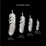 MOTOR FT-02R , FEATHER PENDANT (18K GOLD ACCENT) , LARGE ,  RIGHT /  上金大フェザー(右)