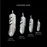 FTG-03L , K18 GOLD FEATHER PENDANT ,  SMALL , LEFT /  全金小フェザー(左)